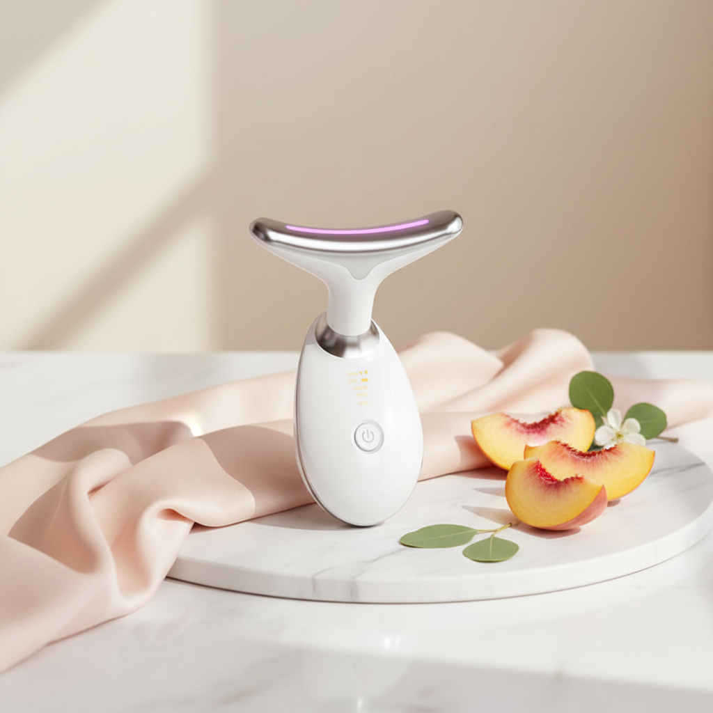 LED Gezichtsmassager - Lifestyle op Marmer