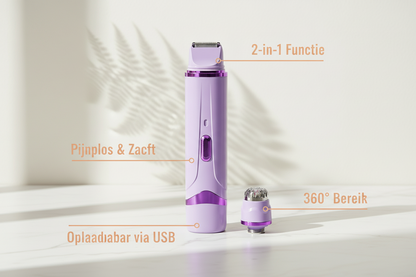 Lady Shavy paars met Nederlandse uitleg